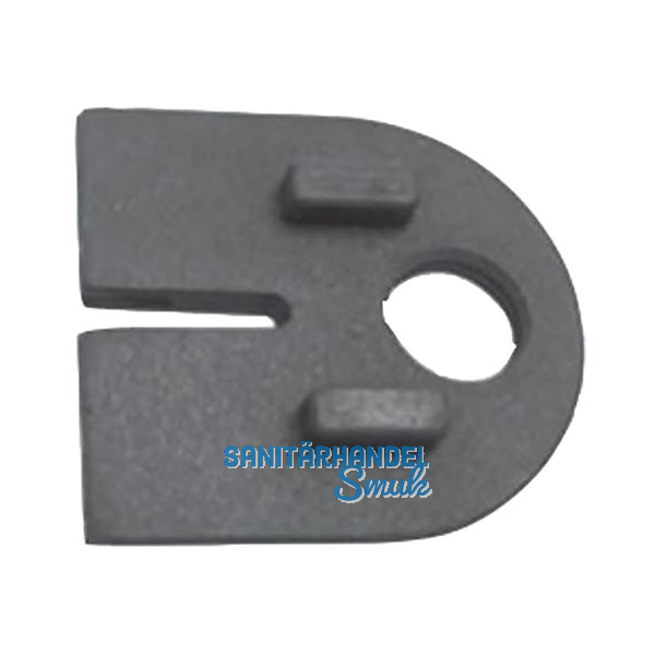 Einlage zu Glasklemmbeschlag Modell 25 f�r 12,76 mm Glas, Gummi