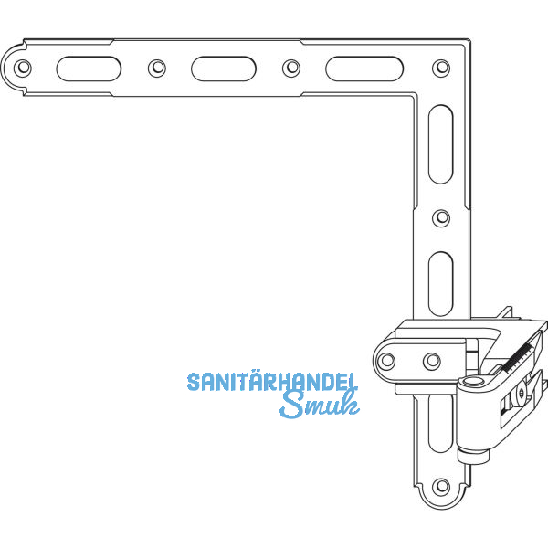 MACO RUSTICO Ladenwinkelband BLR gekr�pft Gr. 3, verstellbar, schwarz (14232)