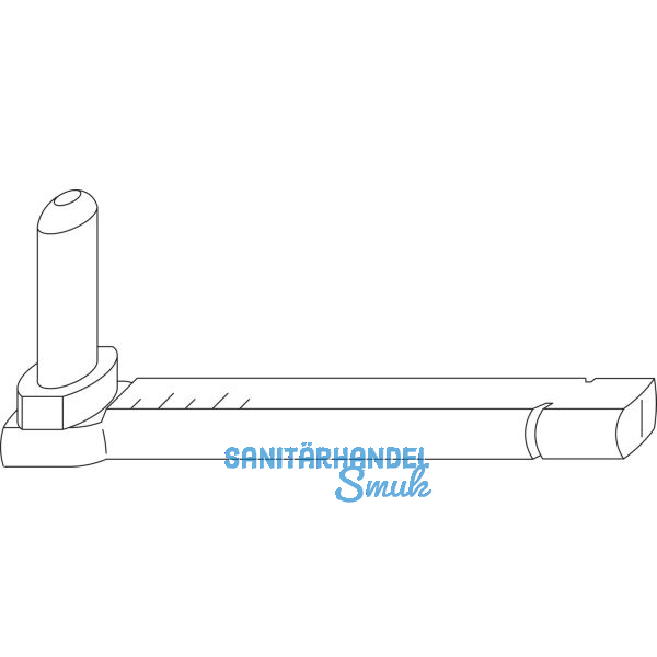 MACO RUSTICO Ladenverstellkloben BLR mit Seitenverstellung Gr. L135, schwarz