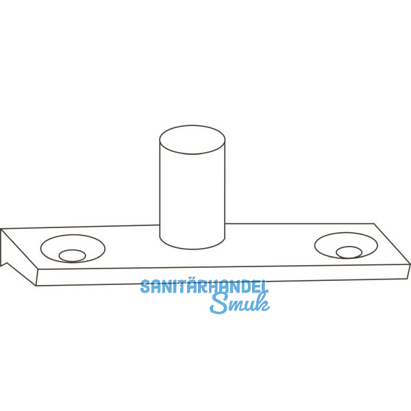 MACO RUSTICO Schlie�zapfenplatte R1 einzeln Abstand 0 mm schwarz