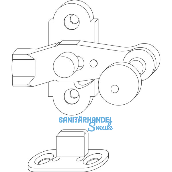 MACO RUSTICO Ladenverschluss f�r Ausstellladen, schwarz (14120)