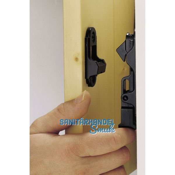 MACO RUSTICO T�rladenhalter f�r Holzmontage, Mauerabstand 25 mm, schwarz