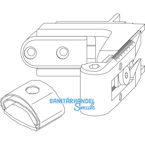 MACO RUSTICO Ladeninnen�ffner-Kurzband BLR Gr. 0, verstellbar, schwarz (56944)