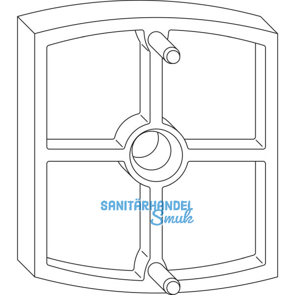 MACO RUSTICO Unterlage f�r Anschlagpuffer Rasthalter, St�rke 10 mm, schwarz