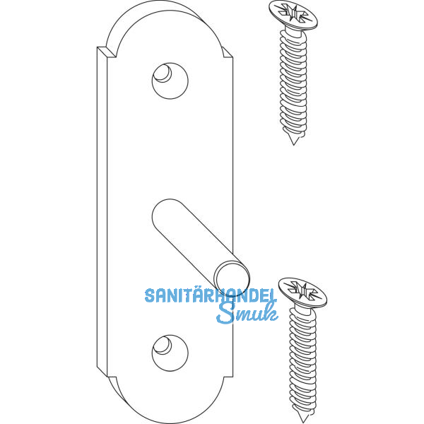 MACO RUSTICO St�tzplatte f�r Ladenhalter, schwarz (57054)