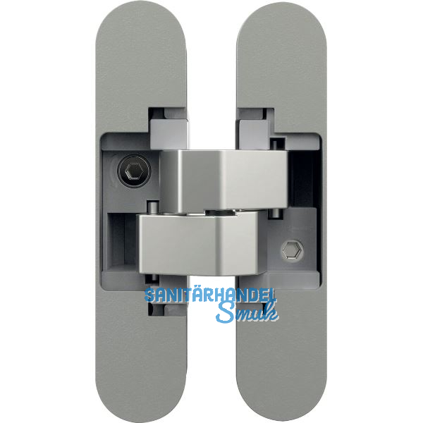 ANSELMI T�rband verdeckt AN 140 3D, Gro�packung, Zamak verchromt matt