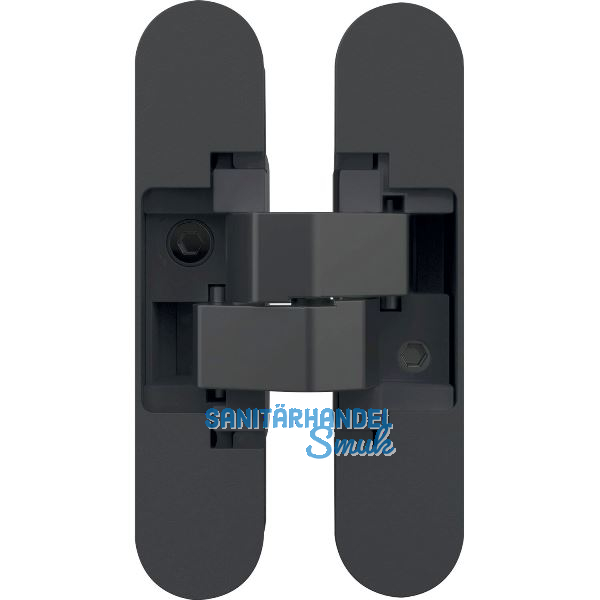 ANSELMI T�rband verdeckt AN 140 3D, Gro�packung, Zamak schwarz