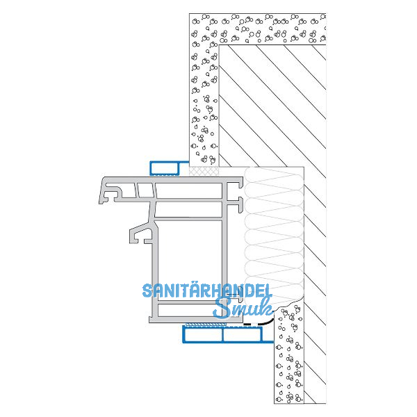 Deckleiste mit Fahne, 30 x 7, selbstklebend, anthrazitgrau genarbt