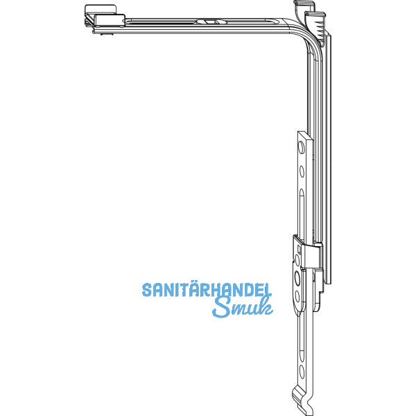 MACO MM Eckumlenkung senkrecht, ohne Zapfen, verl�ngerbar (222214)