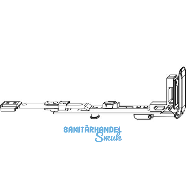 MACO MM Stulpfl�gelverschluss waagrecht, verl�ngerbar, FFB 240-1650 mm (202252)