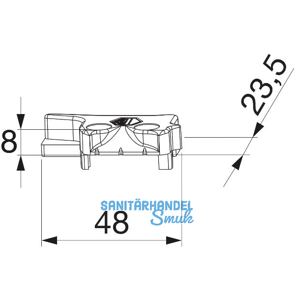 MACO MM Hebeteil PVC 12/20-13, KBE/K�MMERLING/TROCAL, rechts, silber (359294)