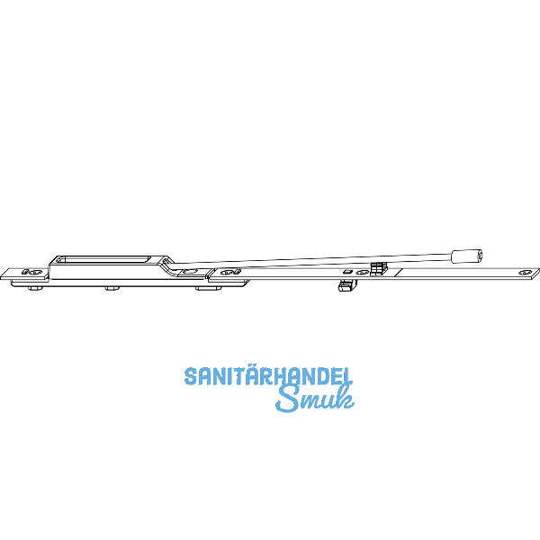 MACO Auffangsicherung unten f�r Holz/PVC, ab FFH 1850 mm, silber (209774)