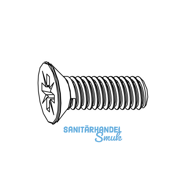 MACO MM Senkkopfschraube M4x8 f�r Eckumlenkung kurz, silber (101339)