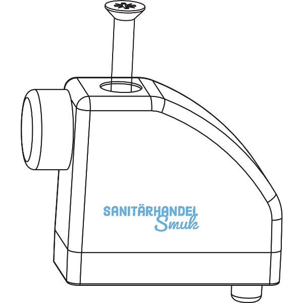 MACO HS Anschlagpuffer mit Schraube, Fl�gelabstand 28 mm, wei� (102945)