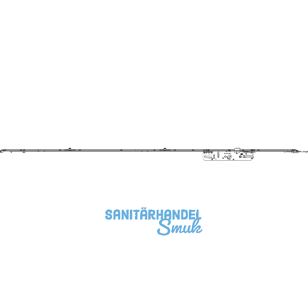 MACO MM Balkont�rverschluss fix, PZ92, DM 45 mm, VK 8 mm, L=1347 mm (203831)