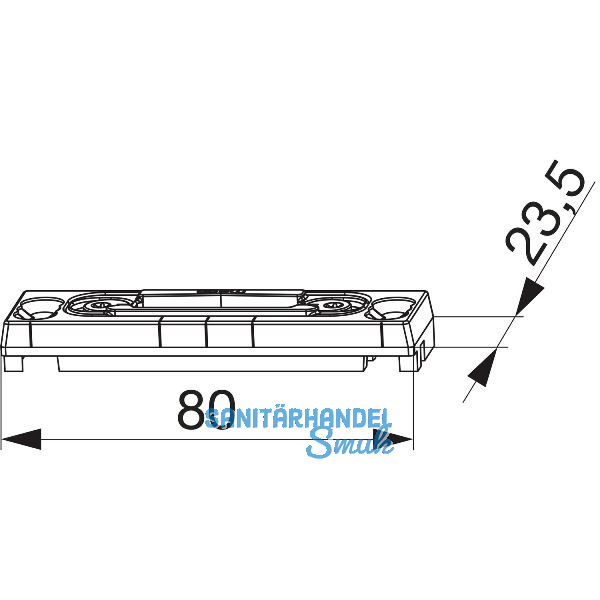 MACO Fallenschlie�teil B-TV einstellbar, PVC 12/20-13, KBE 70 AD, silber (35626)