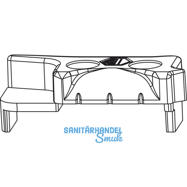MACO MM Hebeteil f. gegen�berliegende Beschlagsnut, silber, rechts (355923)