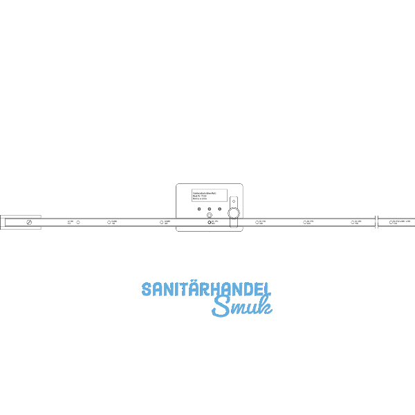 MACO MM Bohrlehre f. Getriebebohrung, 3 mm Bohrer, Holz/PVC (203861)