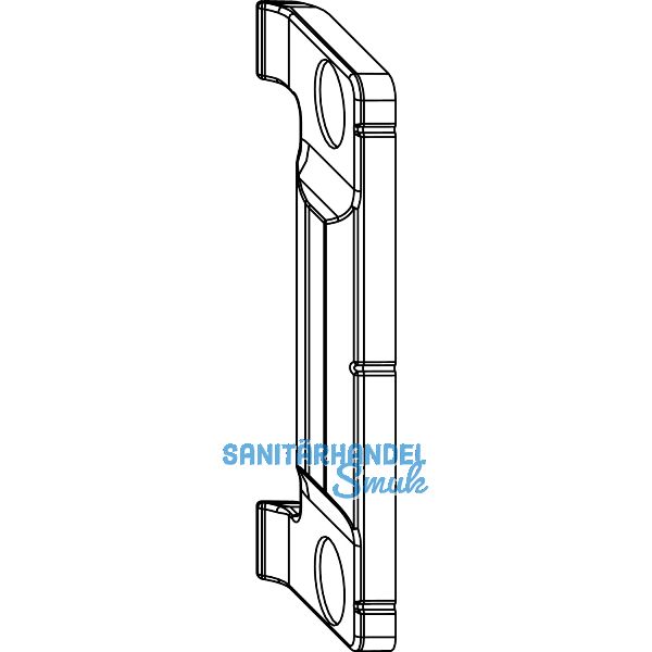 MACO Anpressverschluss verdeckt Rahmenteil Eurofalz 24 13V, grau (365161)