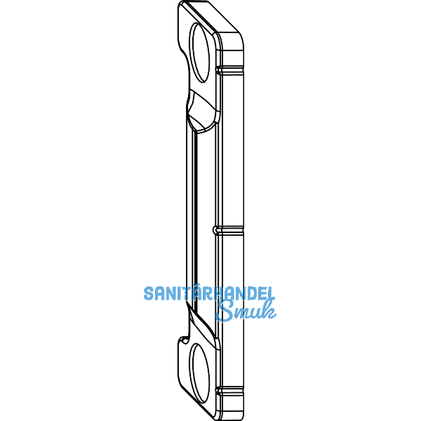 MACO Anpressverschluss verdeckt Rahmenteil Eurofalz 20 9V, grau (365160)
