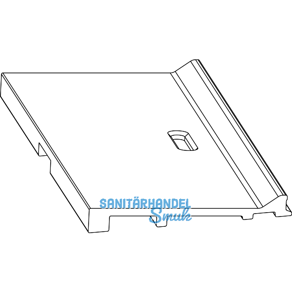 MACO Fiber-Therm Zwischenprofil mit Wasserschlitze B=115 mm L=6500 mm GFK silber