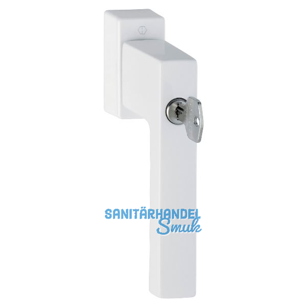 HOPPE Fenstergriff TOULON Sperrzylinder Secustik, VK 32-42 mm, weiss