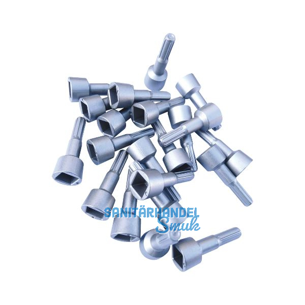 MACO MM Adapter f�r DK-Getriebe DM -6 mm, silber (366719)