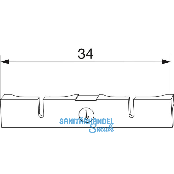 MACO-TRONIC Unterlage f�r Reedkontakt Typ 2, PVC, wei� (363183)