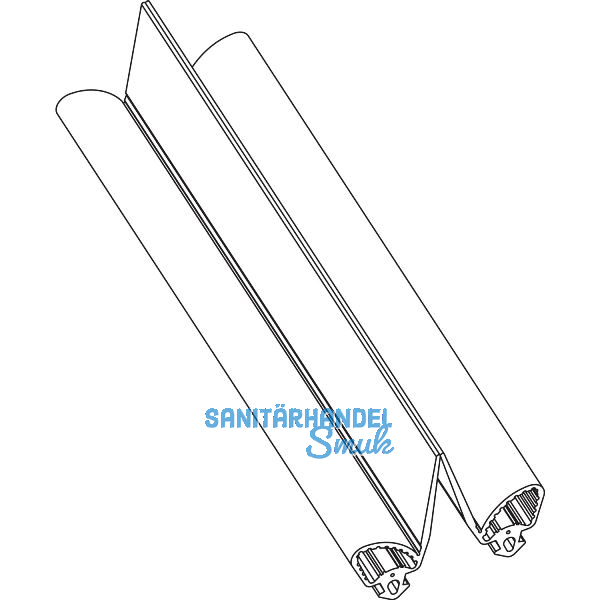 MACO HS Schlauchdichtung f�r Dichtungsschiene PVC, L=50 Meter, schwarz (467023)