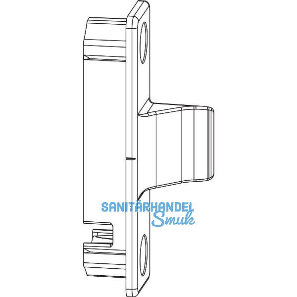 MACO Anpressverschluss verdeckt fix PVC, Fl�gelteil,13V, INOUTIC, silber (97540)