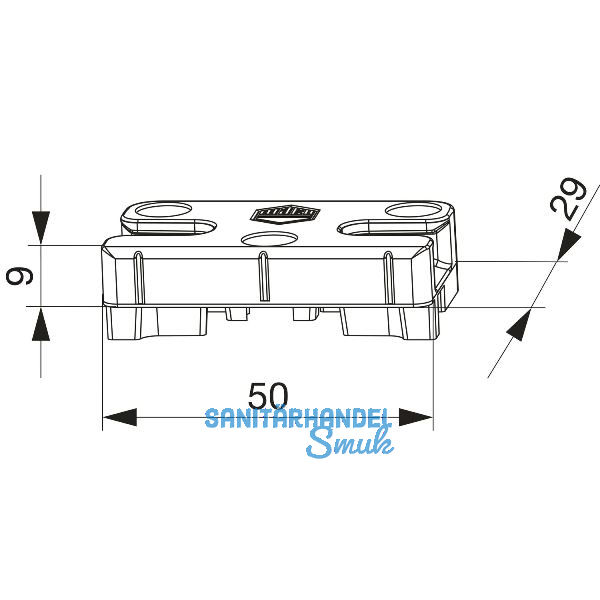 MACO Schlie�teil iS PVC 12/20-13, DECEUNINCK/WINSA, silber (96355)