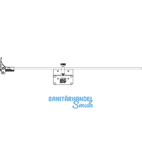 MACO Bohrlehre Anpressverschluss, mit Anschlagstange, aufschraubbar (11029)