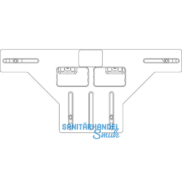 MACO Fr�sschablone f�r Eck-/Scherenlager DT Falzluft 12 mm �beschlag 18/20 mm