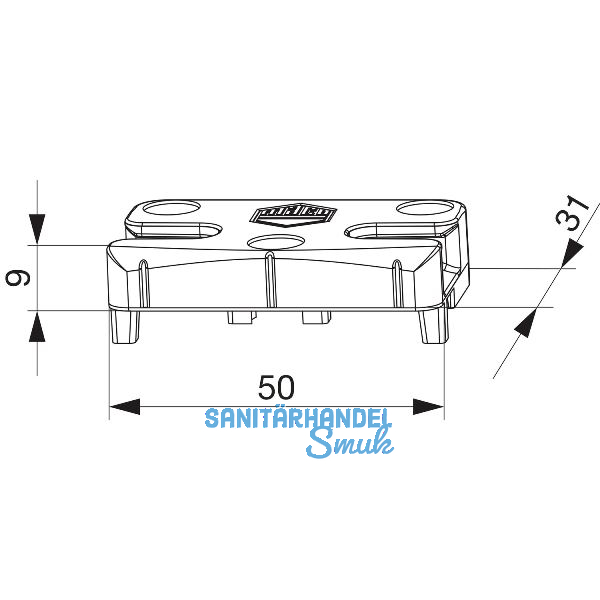 MACO Schlie�teil iS PVC 12/20-13, VEKA, silber (96884)