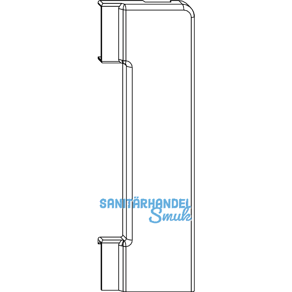 MACO Abdeckung lang Ecklager AS, bronze hell, links (43728)