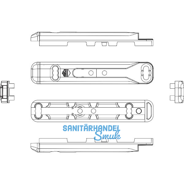 MACO Zweitscheregeh�use f�r PVC, KBE AD, silber (54641)