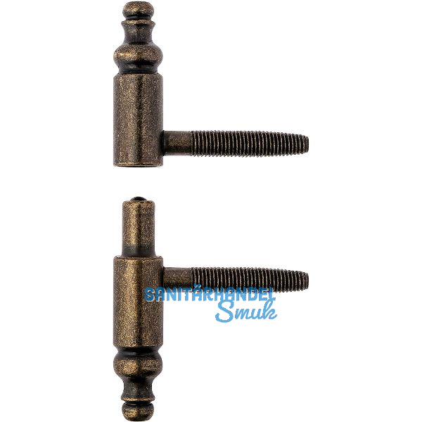 OTLAV Einbohrband Typ 190,Fl�gel+Rahmenteil,Band � 16mm,Stahl bronzef�rbig