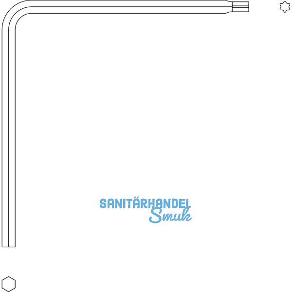 MACO Einstellschl�ssel f. i.S.-Zapfen u. Schlie�teile, TX15, ISK 4 mm (43647)