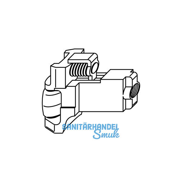 Rollfalle zu Schloss Z-TS, als Ersatz der Standardfalle f�r Pendelt�ren,DM 55 mm