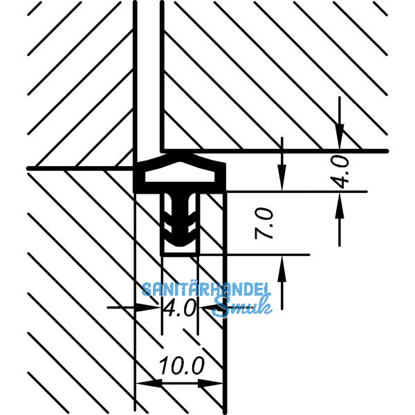 Innent�rdichtung AC 4921, Kunststoff braun