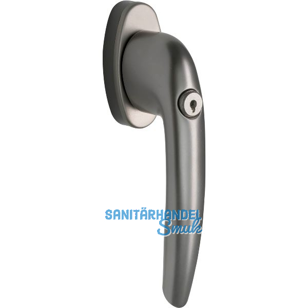 MACO Fenstergriff RHAPSODY - Sperrzylinder, VK 7x35 mm, Alu titan eloxiert