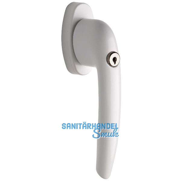 MACO Fenstergriff RHAPSODY - Sperrzylinder VK 7x35 mm, Alu wei�