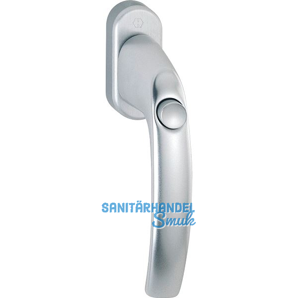 HOPPE Fenstergriff ATLANTA mit Druckknopf, Aluminium silber eloxiert