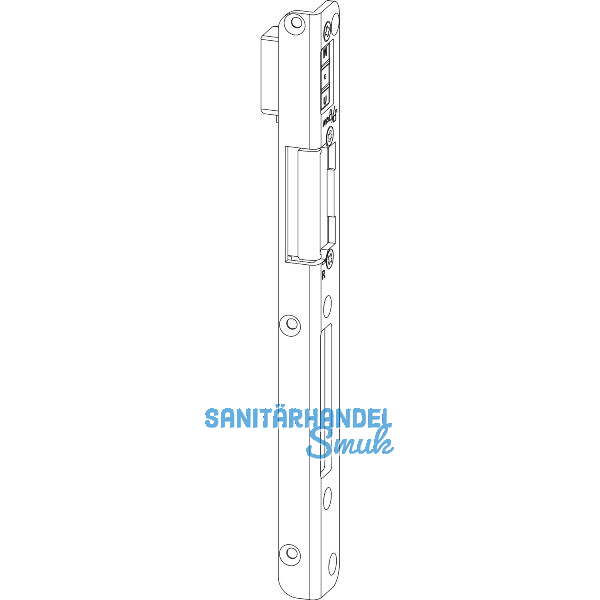 Schlie�blech f. Falle/Riegel, inkl. Magnet. zu STV FRA 4/18, rechts,verz. silber