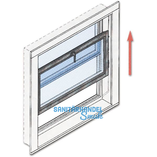 Vertikalschiebefensterbeschlag HAWA-Vertical 150/3 oder 150/5, Kunstst. braun