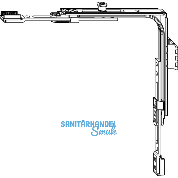 MACO MM Eckumlenkung SFG 2-flg 1iS 1 Schlie�teil silber (222210)