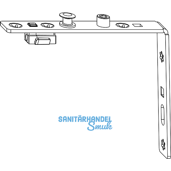 MACO MM Dreh-Kippbandstulp AS/PVC/DTuni oben silber (202270)
