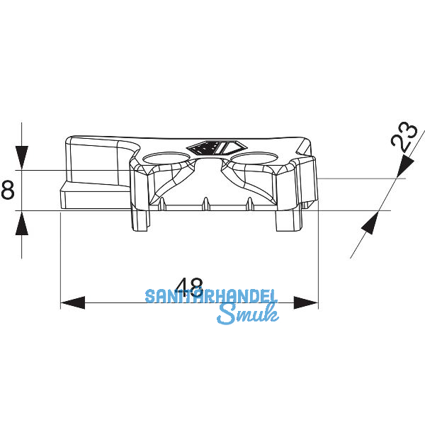 MACO MM Hebeteil PVC 12/20-13, REHAU, rechts, silber (356352)