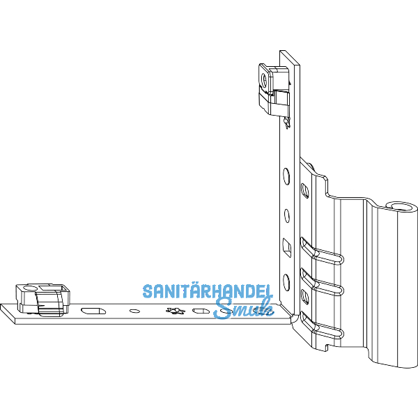 MACO Falzecklagerband AS/PVC ohne �V 12/18-26 mm, rechts, silber (58475)
