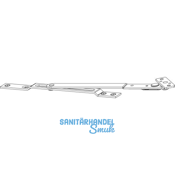 MACO Kippschere mit Befestigungslasche, silber (209723)